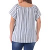 Agnes Orinda Women's Plus Size 2 Pieces Boho Off Shoulder Print Holiday Blouse Beach Pocket Casual Shorts Top and Bottom Sets - 4 of 4