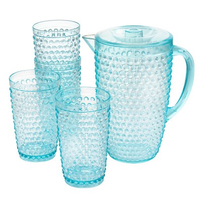 5pc Plastic Beverage Pitcher & Tumbler Set Cool - Threshold™ : Target