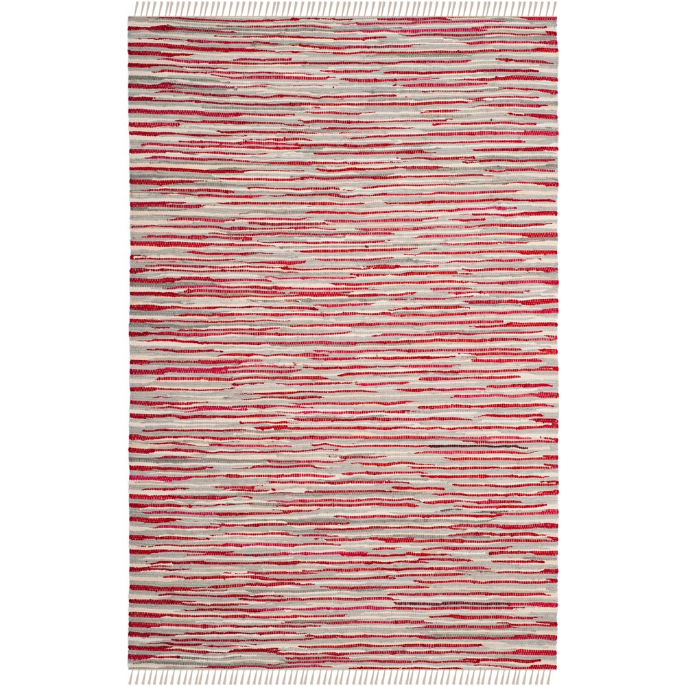 5'x8' Spacedye Design Woven Area Rug Red - Safavieh