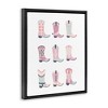 Stupell Industries Various Pastel Cowgirl Boots Black Framed Floater Canvas Wall Art - 3 of 4
