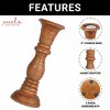 Mela Artisans Jharna Candleholders in Natural, Set of 3 - 3 of 4