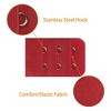 INSPIRE CHIC Women's Hooks Strap Adapter Underwear Bra Extender 3 Rows 2 Hooks - 4 of 4
