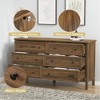 ORRD 6-Drawer Dresser, Wood Storage Cabinet with Black Handles, Modern Chest for Bedroom & Living Room - 4 of 4
