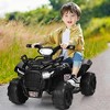 Costway 6V Kids ATV Quad Electric Ride On Car Toy Toddler with LED Light MP3 - 2 of 4