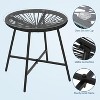 3-Piece Outdoor Bistro Set – Acapulco PE Rope Chairs & Tempered Glass Table, All-Weather for Patio, Poolside, Balcony - 4 of 4