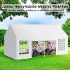 13x26 ft Outdoor Canopy with Removable Sidewalls,  Heavy Duty Wedding Party Tent, Portable Car Canopy Tent  for Camping Wedding Parties - 3 of 4