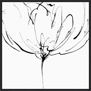 Amanti Art Whisper 2 (Flower) by Lesia Binkin Canvas Wall Art Print Framed 22 x 22-in. - 1 of 4