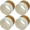 Saro Lifestyle Napkin Rings With Capiz Design (Set of 4), Gold - 2 of 3
