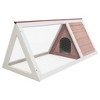 vidaXL Animal Cage Brown Fir Wood Durable Animal Cage - Brown and White - 3 of 4