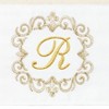 Linum Home Textiles 100% Turkish Cotton MONICA Gold Thread 2PC Embellished Hand Towel Set - 3 of 3