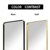 Lirago Metal Flat Mirror Full Length Mirror Leaning Mirror 71x31 Black - 4 of 4