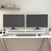 Aghana Digitals Minimalist White Solid Pinewood Monitor Riser - 39.4x10.6x5.5" (WxDxH) - 3 of 4