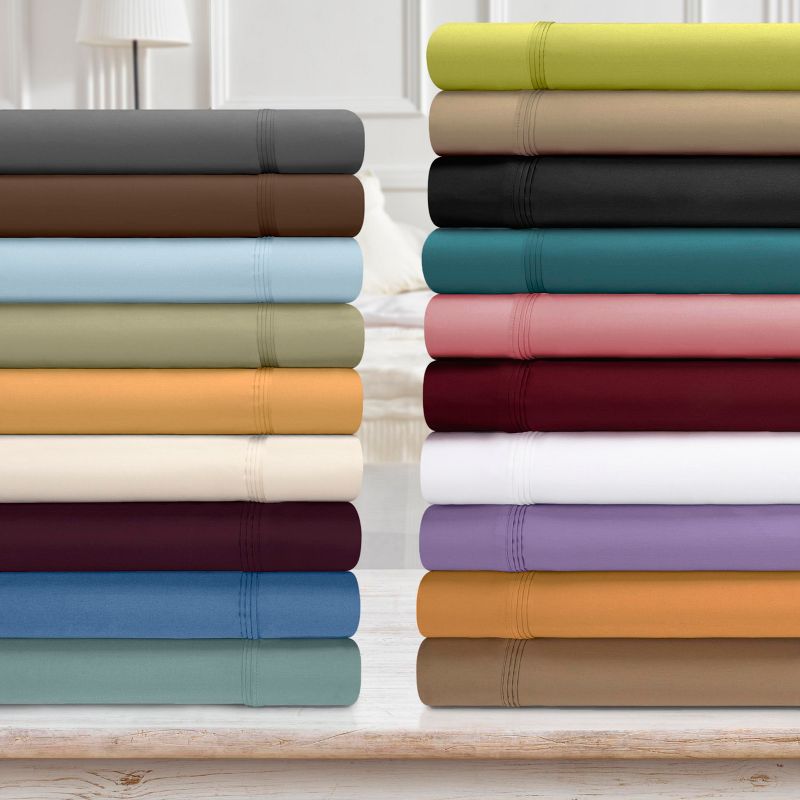 650-Thread Count Cotton Deep Pocket Sheet Set by Blue Nile Mills, 5 of 6