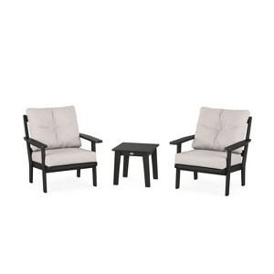 POLYWOOD 3pc Prairie Deep Seating Outdoor Patio Conversation Set - 1 of 1