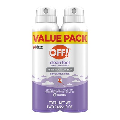 OFF! Clean Feel Mosquito Repellent Bug Spray 20% Picaridin - 2ct/5oz each