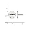 Black Bow Jewelry Sterling Silver Delta Delta Delta Greek Life Stud Earrings - 2 of 3