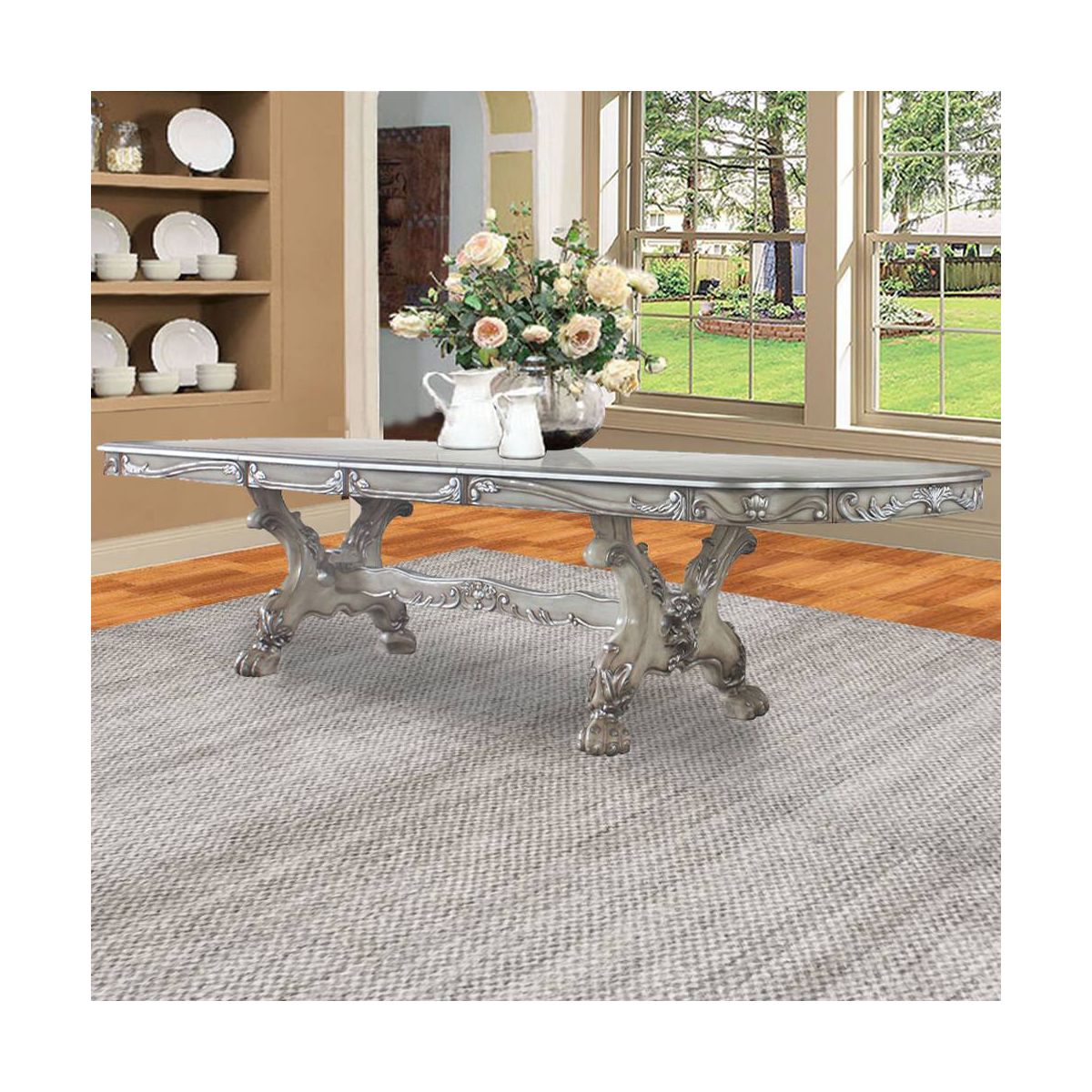 76"~108" Dresden Dining Table - Acme Furniture - thumbnail 7