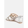 Caqueta Metallic Rhinestone Clear Wedge Sandals Women - 3 of 4