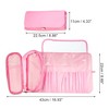 Unique Bargains Travel Makeup Bag Makeup Brush Holder Portable Makeup Organizer Bag Cosmetics Storage Bag Waterproof 1 Pcs - 4 of 4