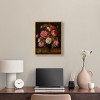 Art Remedy Jacob van Hulsdonck - Roses in a Glass Vase Vintage Classic Roses Wall Art Framed - 2 of 4