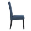WestinTrends  Upholstered Linen Fabric Dining Chair (Set of 2) - 3 of 4