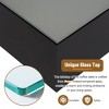 27.5" x 27.5" Modern Square High Glossy Coffee Table, with 16-color LED Strip Lights & 5mm Frosted Tempered Glass Top, for Living Room - 4 of 4