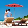 Gulches Red 108-Inch Patio Umbrella with Crank and Tilt for Stylish Outdoor Spaces - 2 of 4