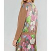 Women's Floral Contrast Cardigan - current air - 3 of 4