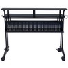 PAGED Home Office Desk 71" L Simple Modern Music Desk with Open Storage Shelves and Earphone Hook for Office - 3 of 4