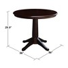 International Concepts 36" Round Top Pedestal Table - 28.9"H - 2 of 4