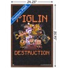 Trends International Minecraft: Legends - Piglin Destruction Framed Wall Poster Prints - 3 of 4