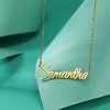 Custom Name Necklace 18K Gold Plated Personalized Nameplate Gift Horizontal Name Necklace-Heart 2 - 4 of 4