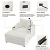 YOOCOZZ Modern Storage Sofa with Ottoman - USB Ports & Cup Holders Included - 4 of 4