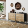 Nathan James Set of 2 Andrew 3 Drawer Rattan Dresser - 3 of 4