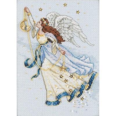 Dimensions Gold Petite Counted Cross Stitch Kit 5"X7" -Twilight Angel