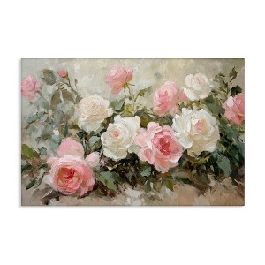 Stupell Industries Rose Bouquets Pink and White Canvas Art - 1 of 4