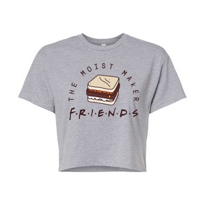 Women's - Friends - Moist Maker Cropped Graphic T-Shirt - 1 of 4