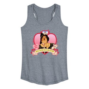 Women's - Wizard of Oz - Heart Scarecrow Graphic Racerback Tank - 1 of 4