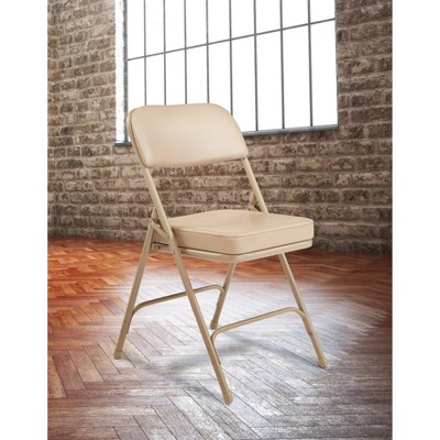 Set of 2 Premium Vinyl Padded Folding Chairs - Hampden Furnishings