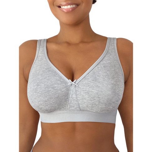 Fruit Of The Loom Women's Front Close Racerback Sport Bra, 2-pack White  With Grey/black With Grey 36 : Target