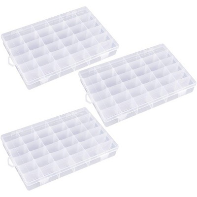 plastic storage box with tray