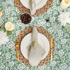 Design Imports  Artichoke Green Floral Print Outdoor Tablecloth 60 Round - 4 of 4