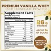 100% Whey Protein Powder, Creamy Vanilla Whey Isolate 26g Protein & BCAAs - Support Muscle Growth, Recovery & Fitness - 24 Servings - 2 of 4