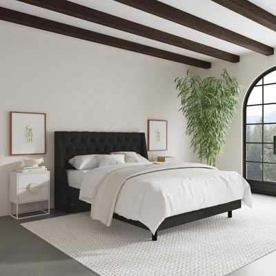 Gilford Wingback Platform Bed in Linen - Threshold™