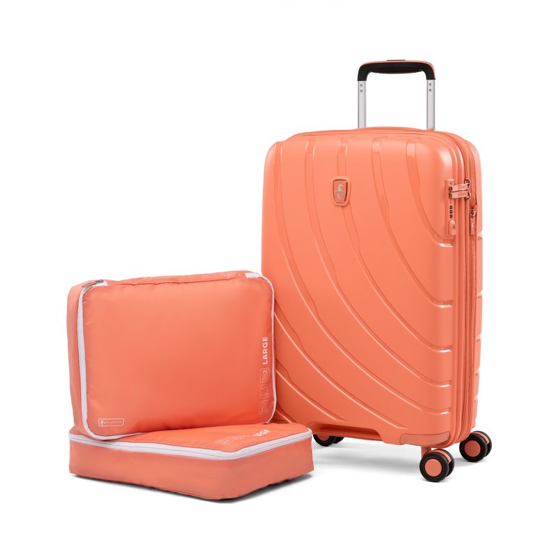 Atlantic® 3 Pc Luggage Set - Carry-on Exp Hardside Spinner & 2 Large Washable Packing Cubes, 1 of 9