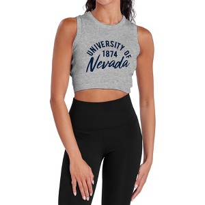 Women's University of Nevada Classic Script Sleeveless Crop Top Tank - 1 of 4