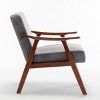 FONTOI Living Room Accent Upholstery Oversized Arm Chairs Classic Mid-Century Modern Comfy Single Sofa Chair, Gray 30.31"* 26.37"*31.88" - 4 of 4