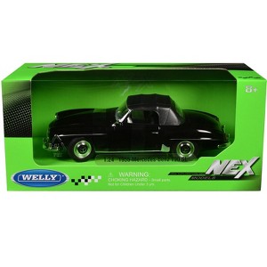 1955 Mercedes-Benz 190 SL (Closed Roof) Black "NEX Models" Series 1/24 Diecast Model Car by Welly - 1 of 3
