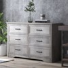 5/6 Drawer Dresser Farmhouse Storage Cabinet, Tall Chest of Drawers, Modern Wood Large Storage Closet Organizers for Living Room, Entryway, Hallway - 2 of 4