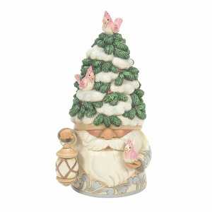 Jim Shore 7.25 In Fir-Ever Festive Fir Tree Birds Gnome Gnome Figurines - 1 of 3